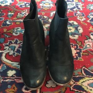 Nordstrom black leather booties